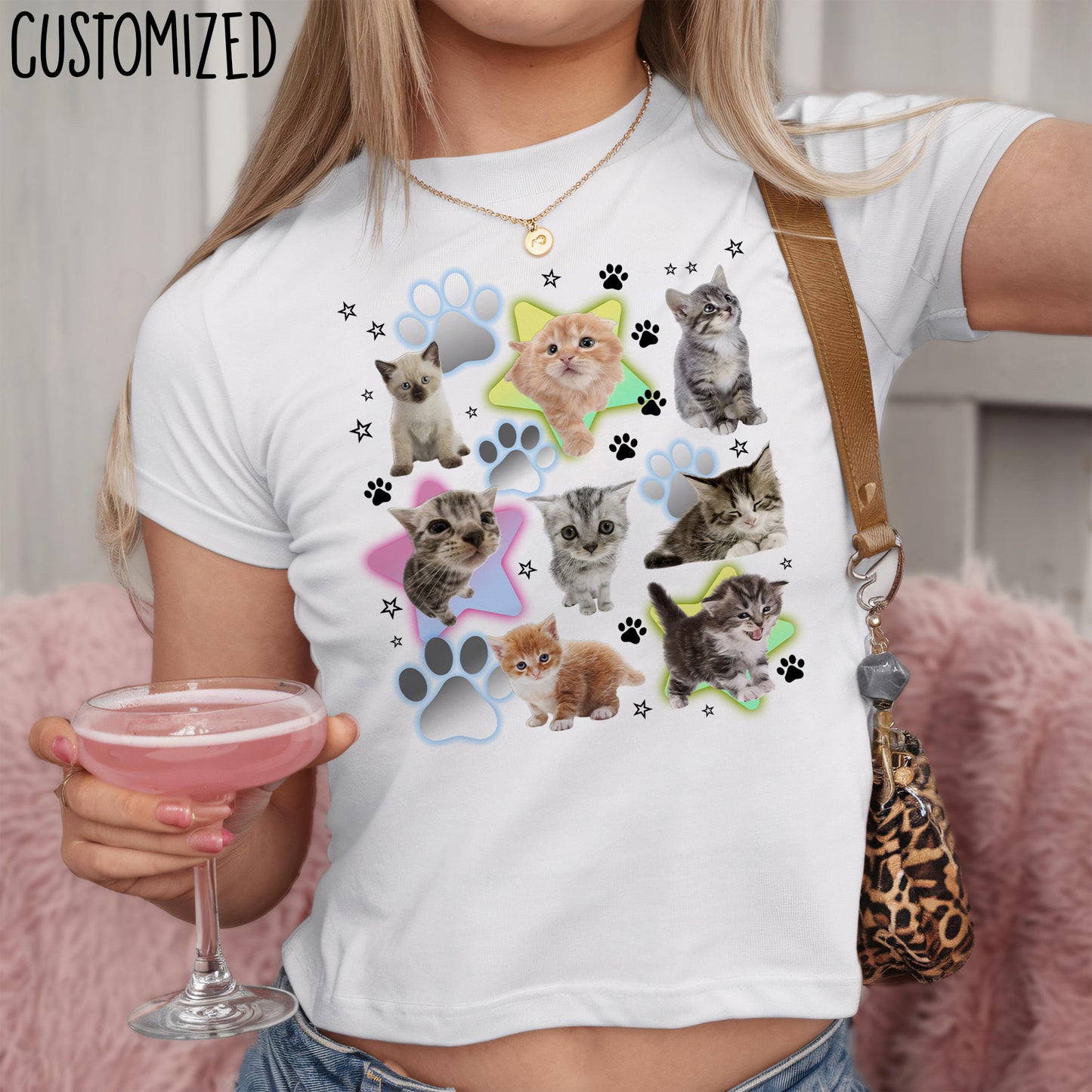 Lovely Meow Meow Crop-top y2k