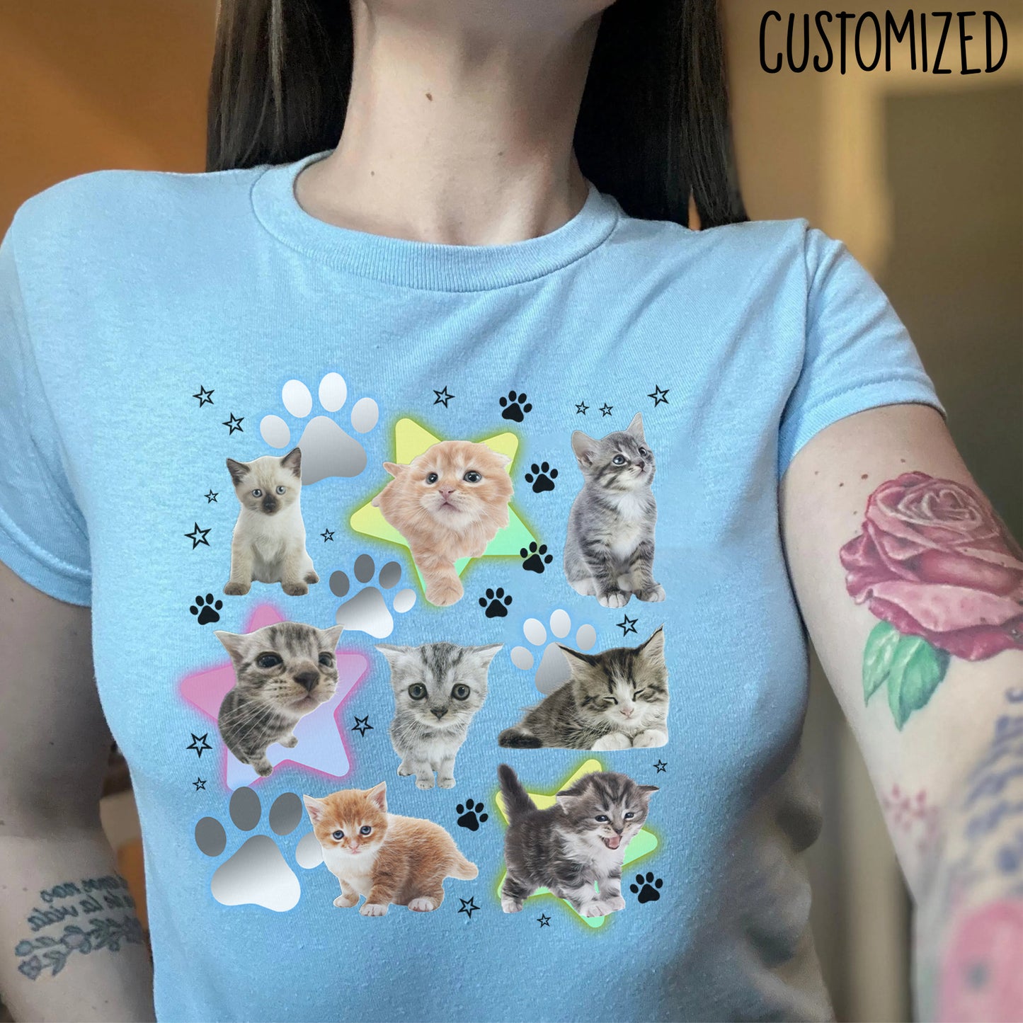 Lovely Meow Meow Crop-top y2k