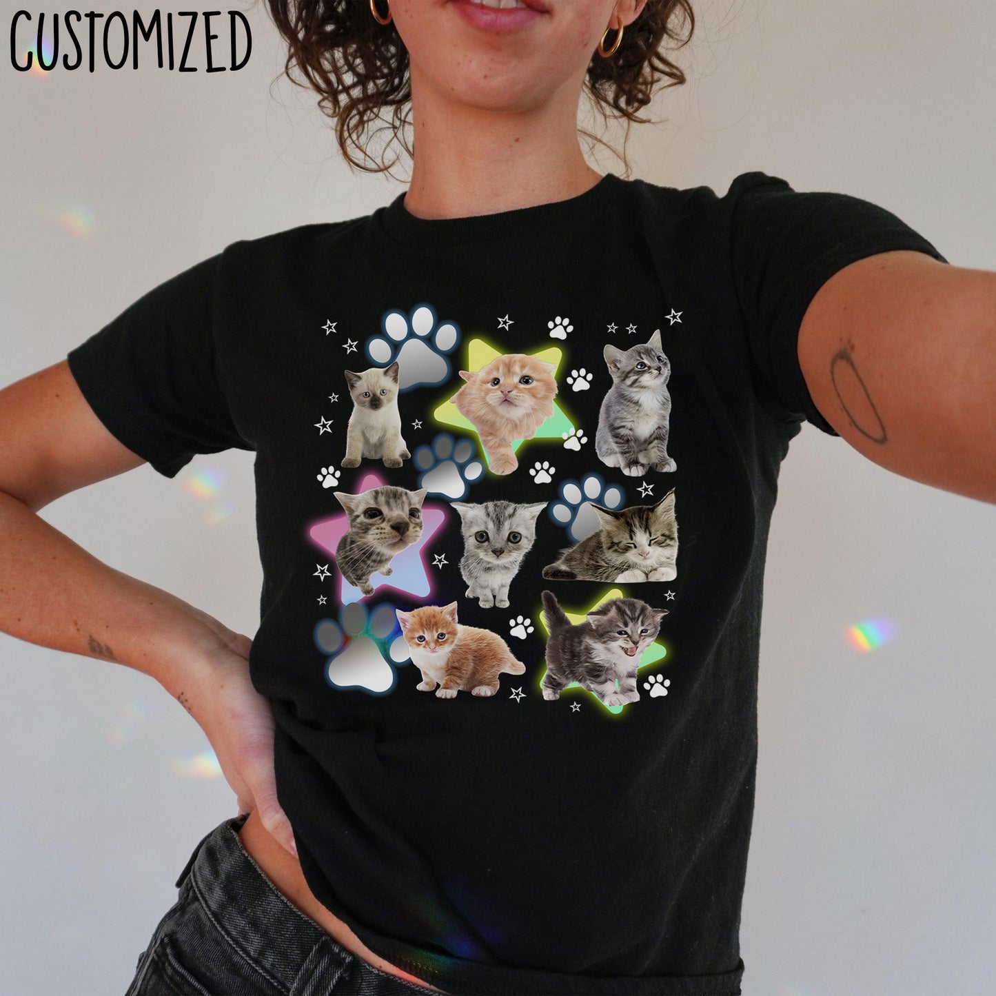 Lovely Meow Meow Crop-top y2k