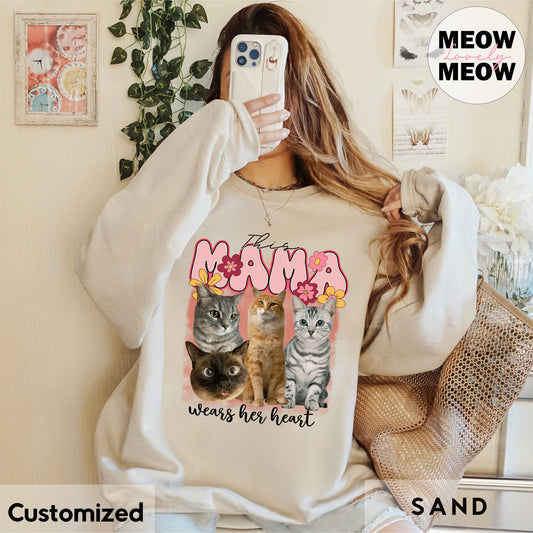 This Mama Wears Her Hearts Custom Shirt