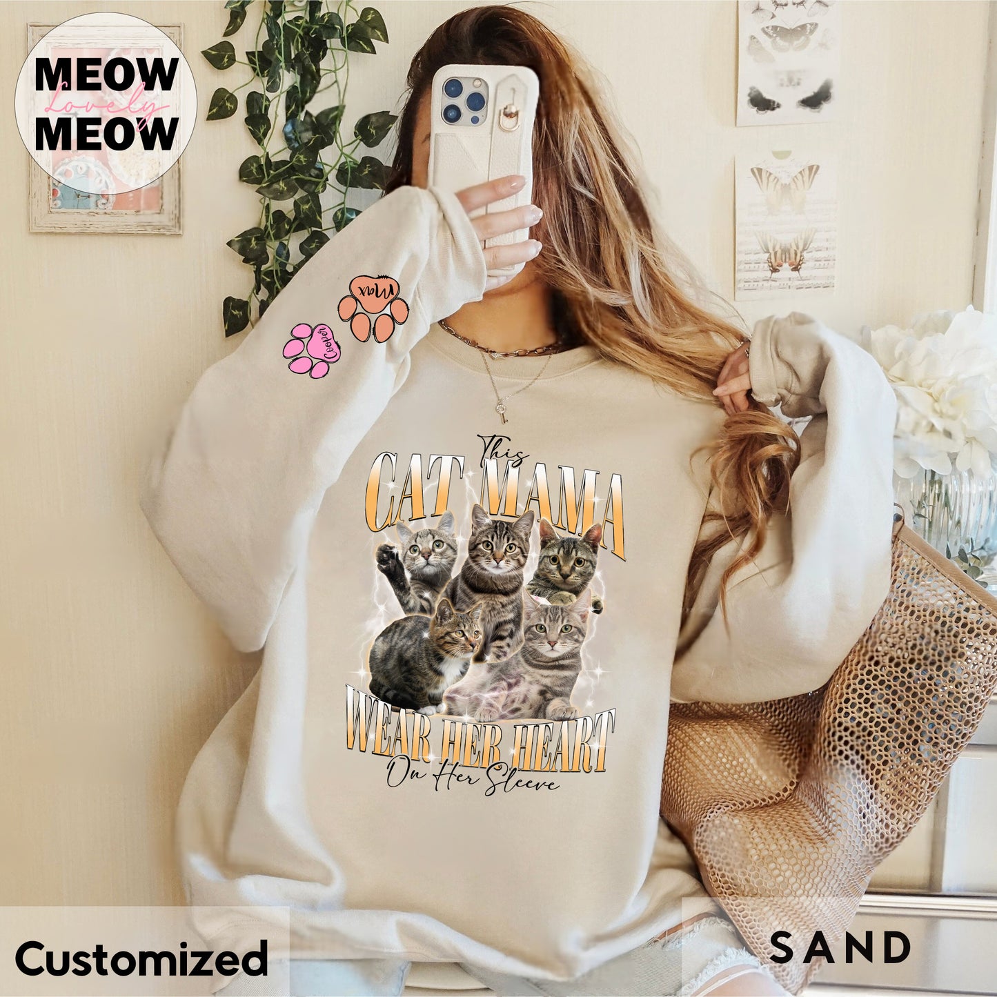 Custom Photo This Cat Mama Shirt