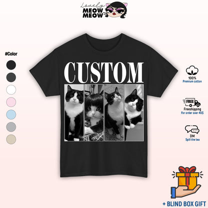 Custom Pets Photo Shirt, Bootleg Shirt, Cat Remembrance Gift