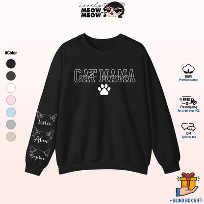 Custom Cat Mom Sweatshirt