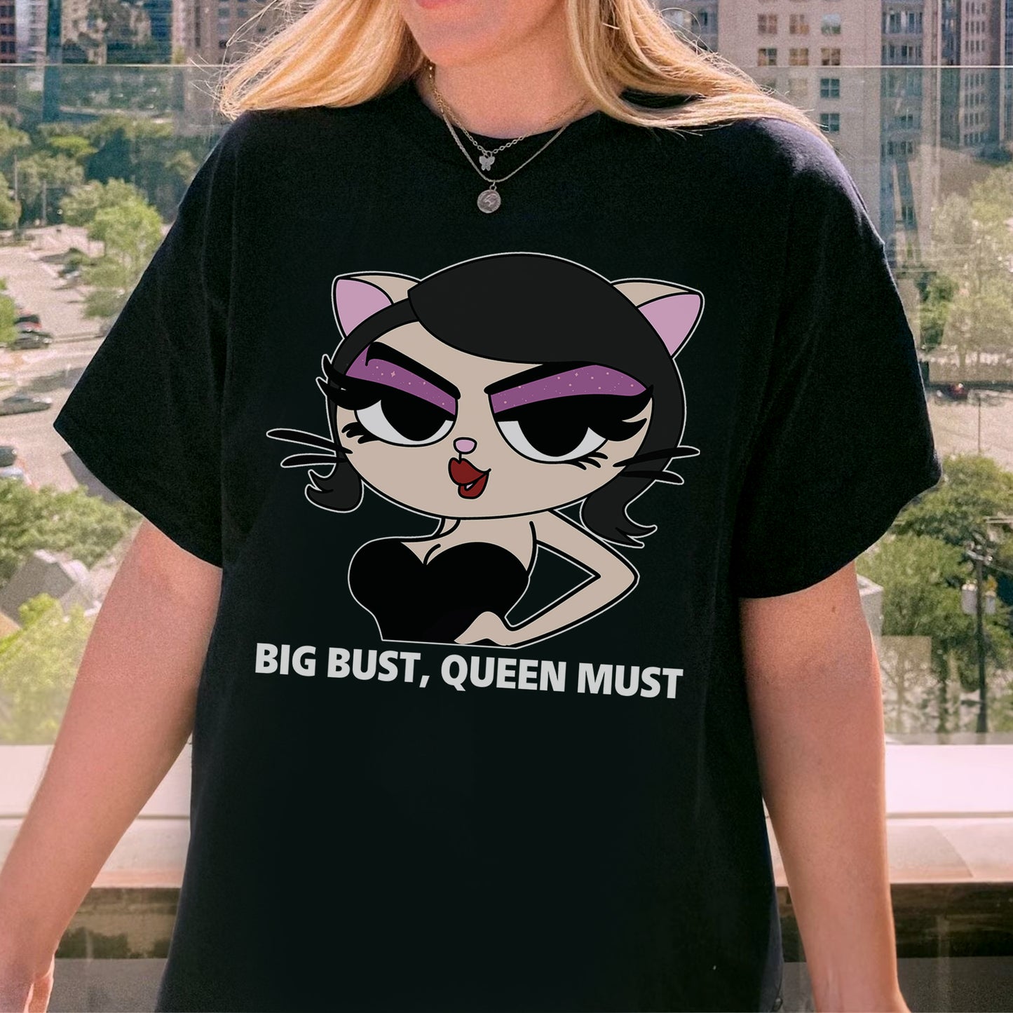 Big Bust, Queen Must Lovely Meow Meow Shirt