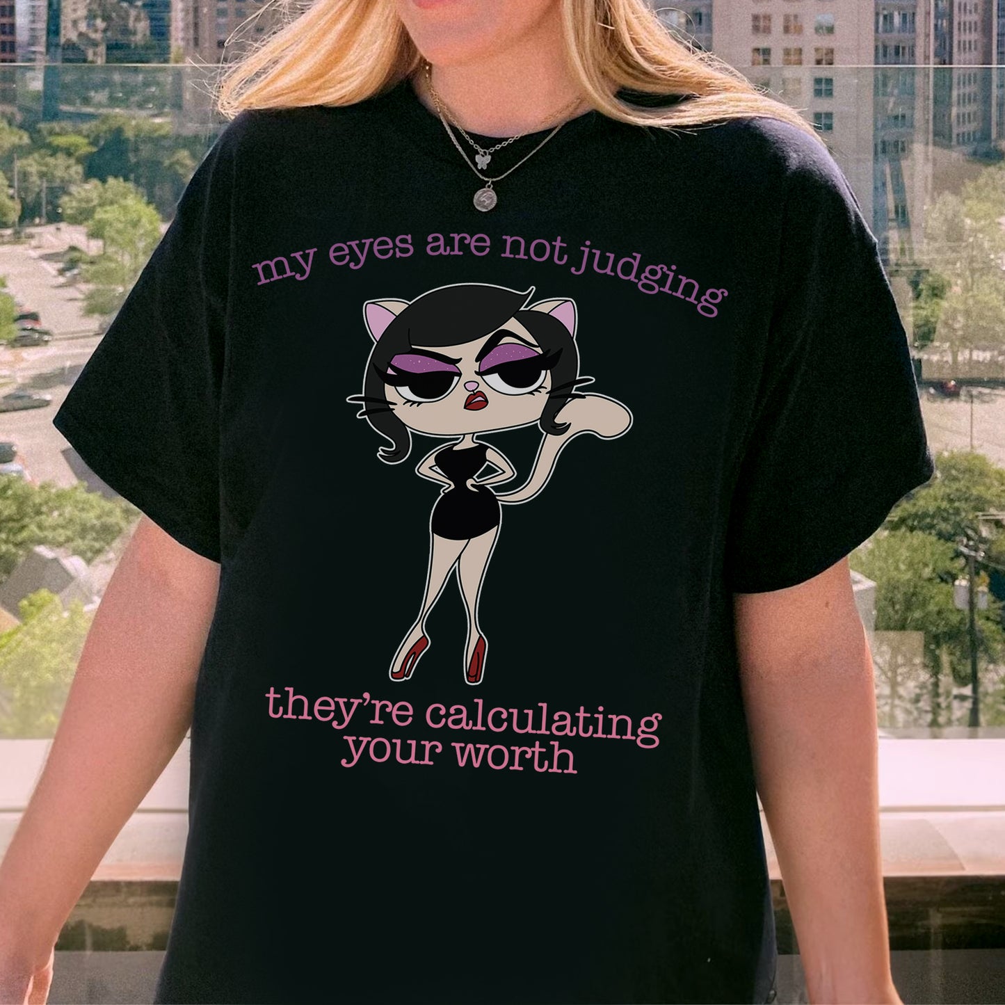 My Eyes Are Not Judging Lovely Meow Meow Shirt