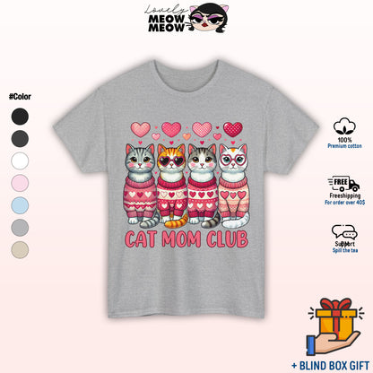 Valentine Cat Mom Cute Shirt