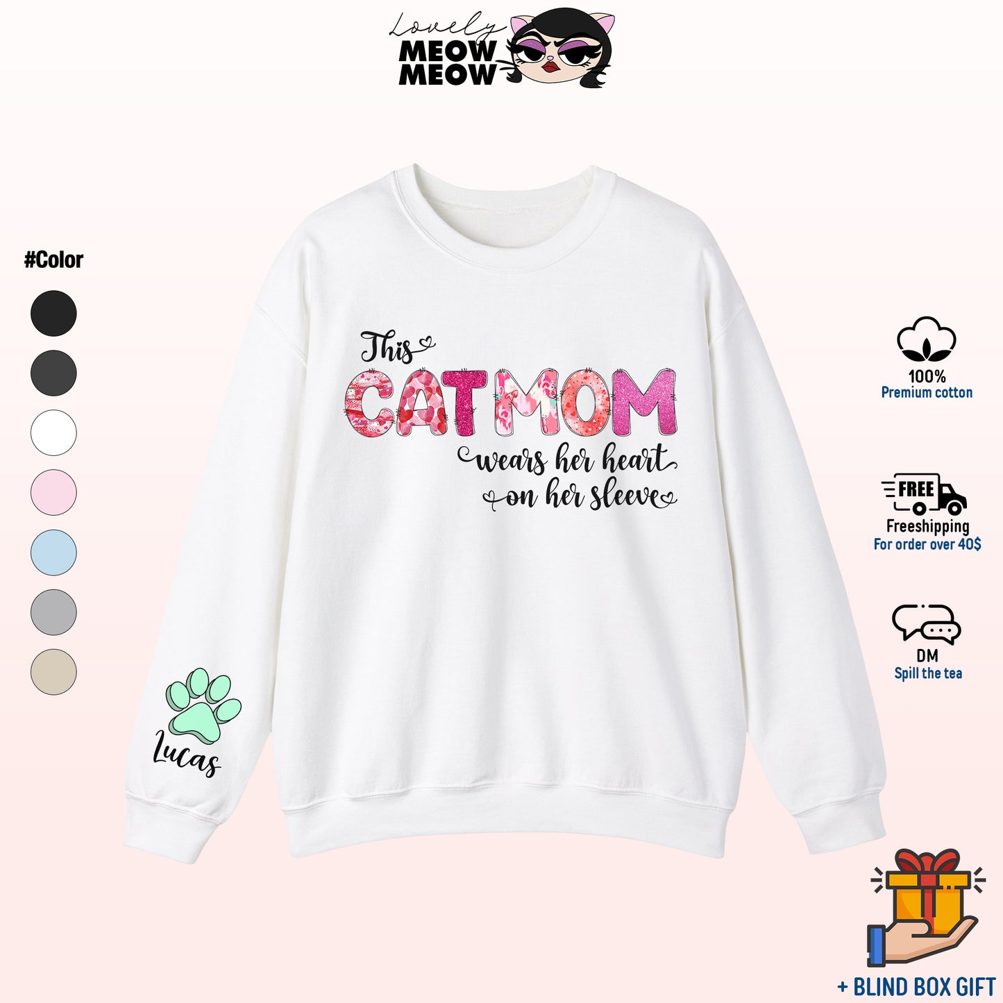 This Cat Mom Valentine Shirt