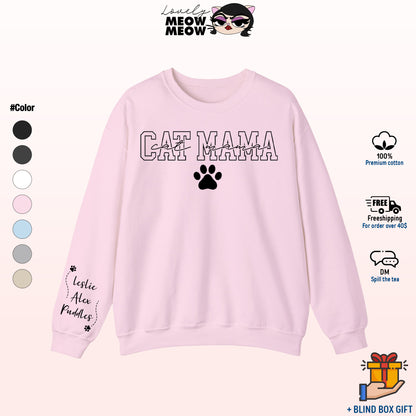 Custom Cat Mama Sweatshirt