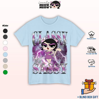 Classy But Still Sassy Shirt, Lovely Meow Meow Shirt