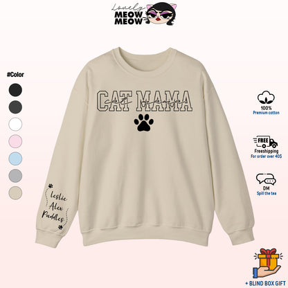 Custom Cat Mama Sweatshirt