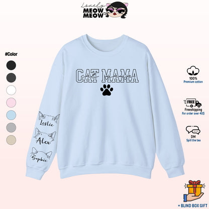 Custom Cat Mom Sweatshirt