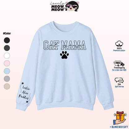 Custom Cat Mama Sweatshirt