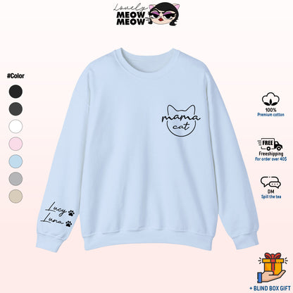 Custom Mama Cat Sweatshirt