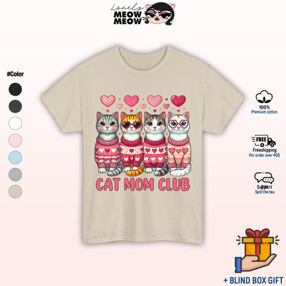 Valentine Cat Mom Cute Shirt