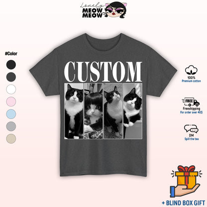 Custom Pets Photo Shirt, Bootleg Shirt, Cat Remembrance Gift