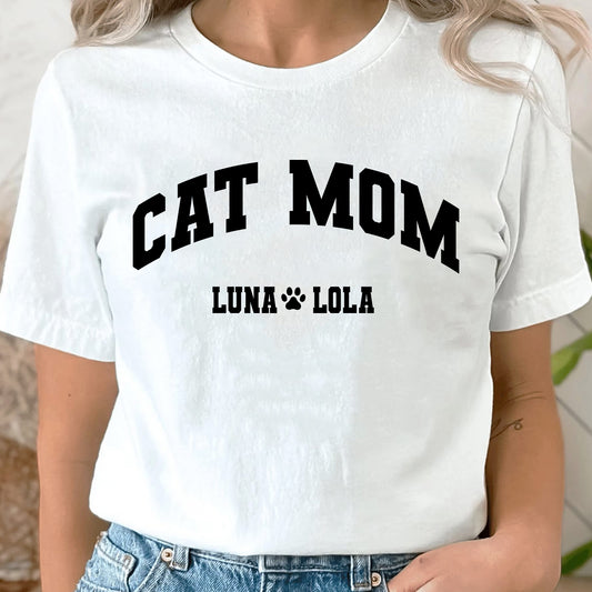 Custom Cat Mom Shirt