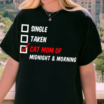 Cat Mom Shirt, Custom Name Shirt