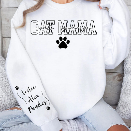 Custom Cat Mama Sweatshirt