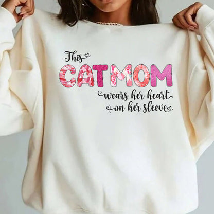 This Cat Mom Valentine Shirt