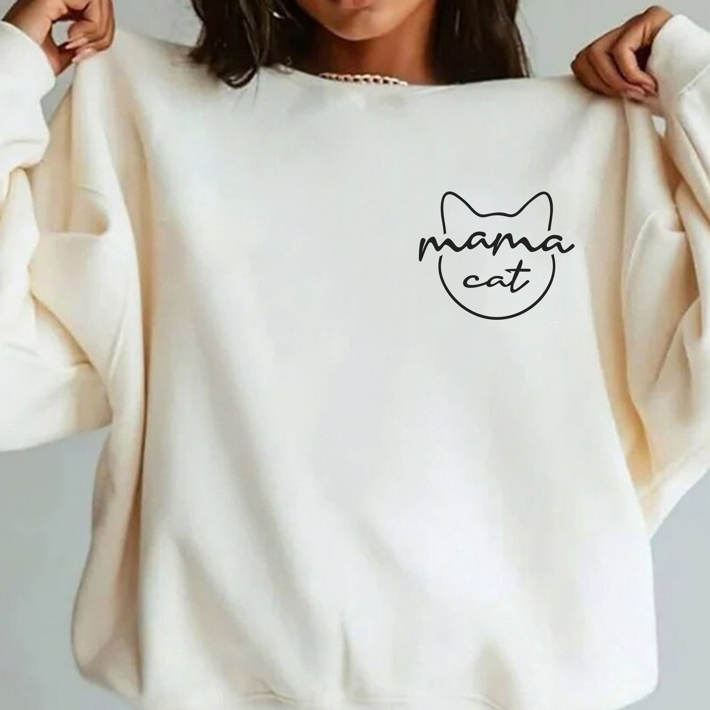 Custom Mama Cat Sweatshirt